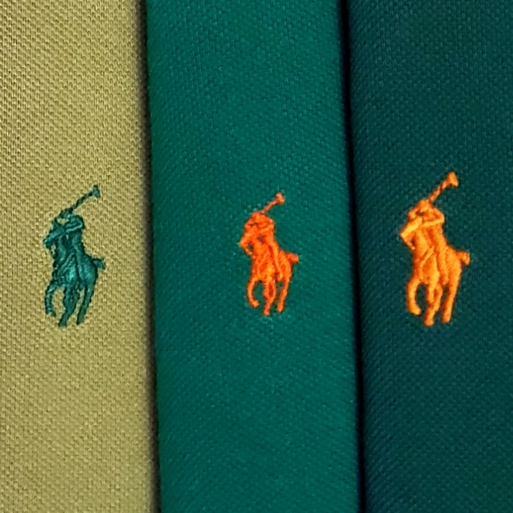 Lot of 3 Vintage Polo Ralph Lauren Polo Shirts Size Large